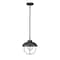 Z-Lite Ansel 1 Light Outdoor Pendant, Black & Black 590P-BK - alternate 4